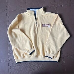 J. America Quarter Zip Butter Yellow Vintage Feeling